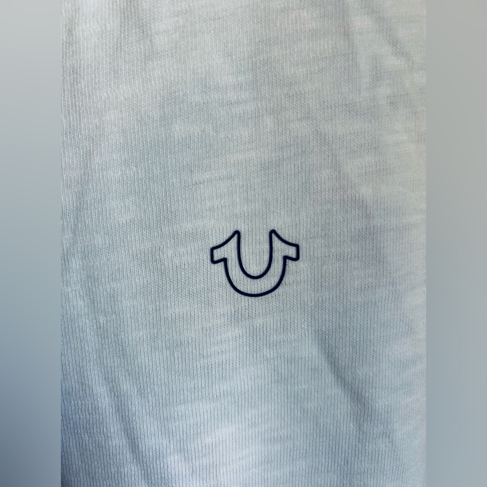 True Religion White Mens T-shirt Size M - Picture 3 of 5